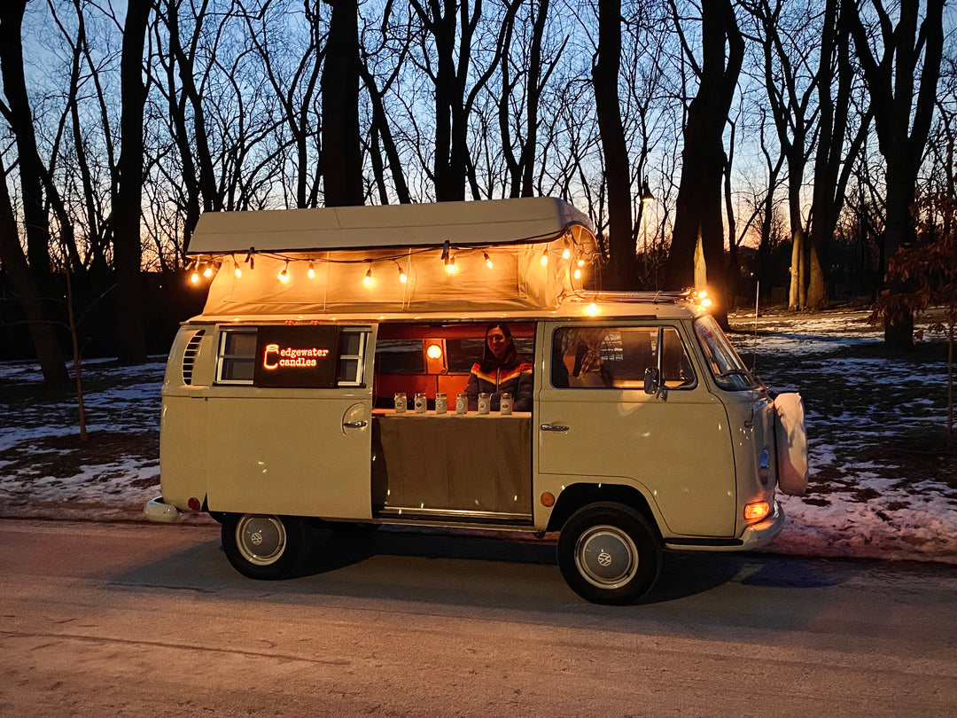 Introducing the Candle Camper - our 1969 Volkswagen Type 2 Bay Window Microbus Van
