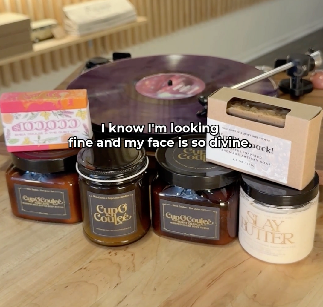 Shea Coulee Collab Candle & Self Care Set