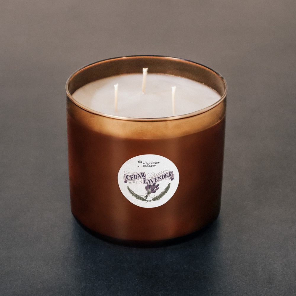 Statement Candle - Cedar Lavender