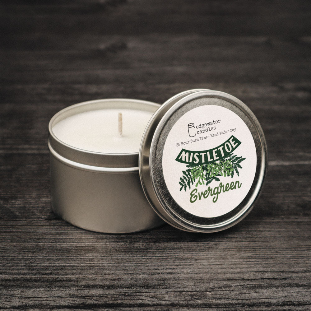 Travel Tin - Mistletoe Evergreen