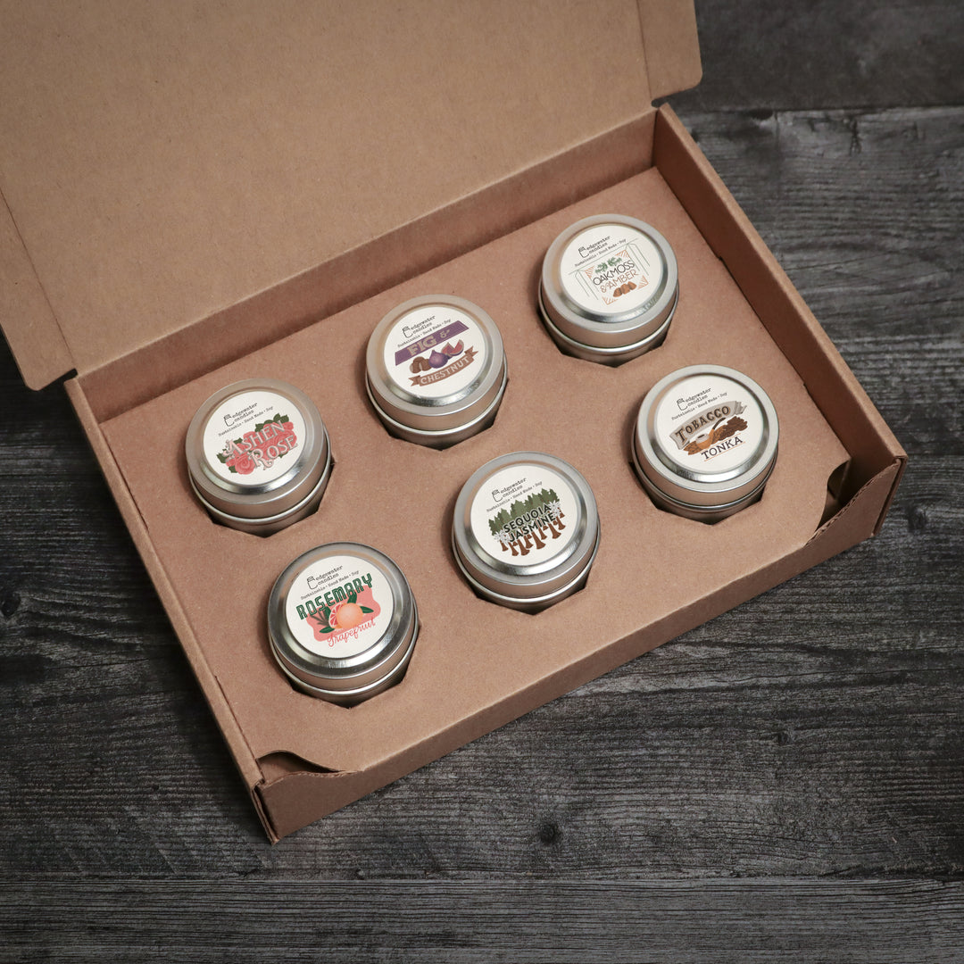 Create your own Edgewater Candles mini-tin collection!