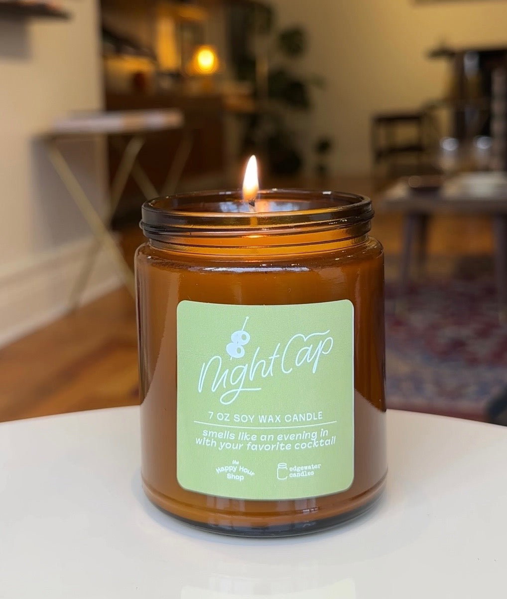Nightcap is our collaboration scent with our friends at the Happy Hour Shop