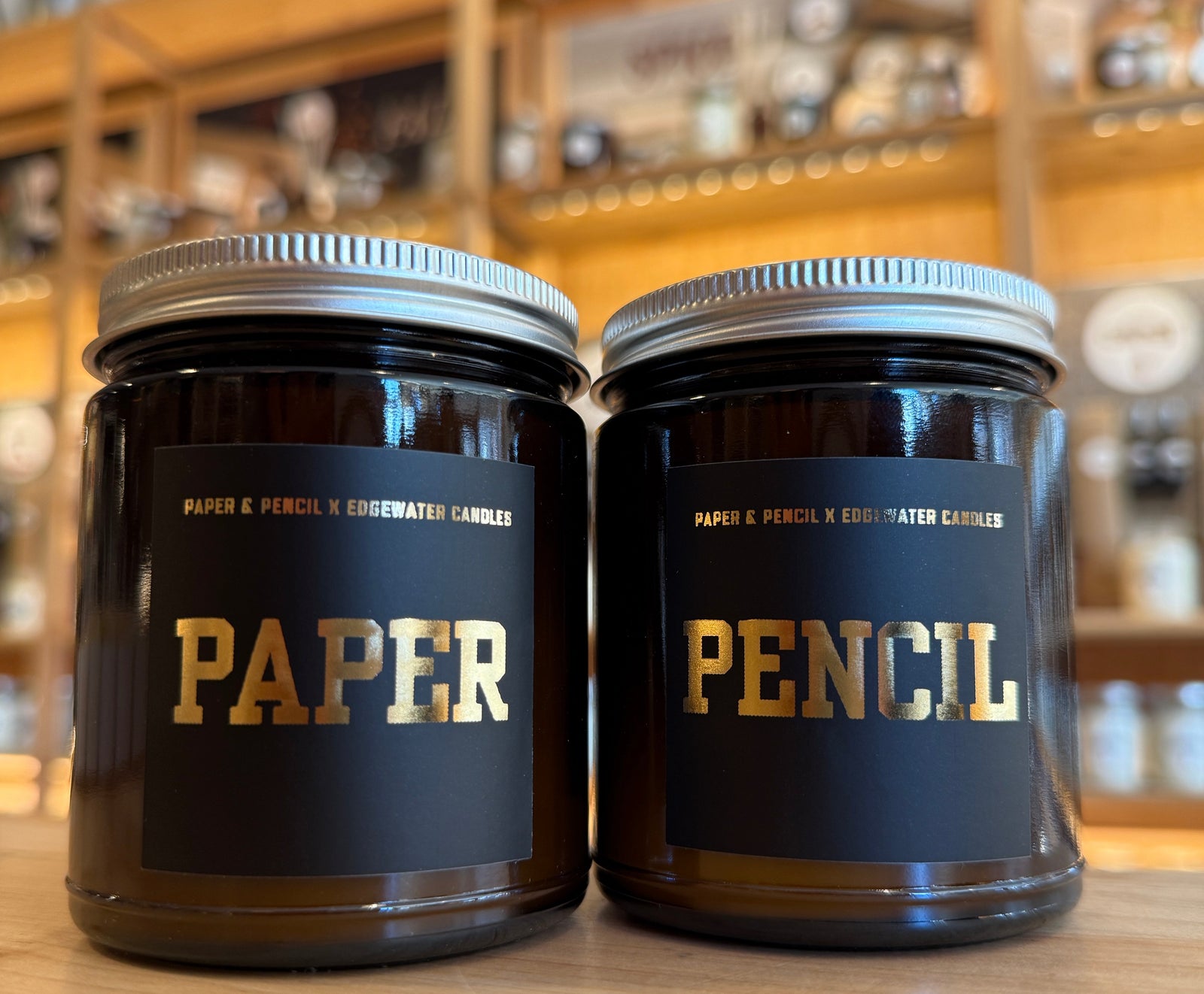 Paper and Pencil candles for Paper & Pencil!