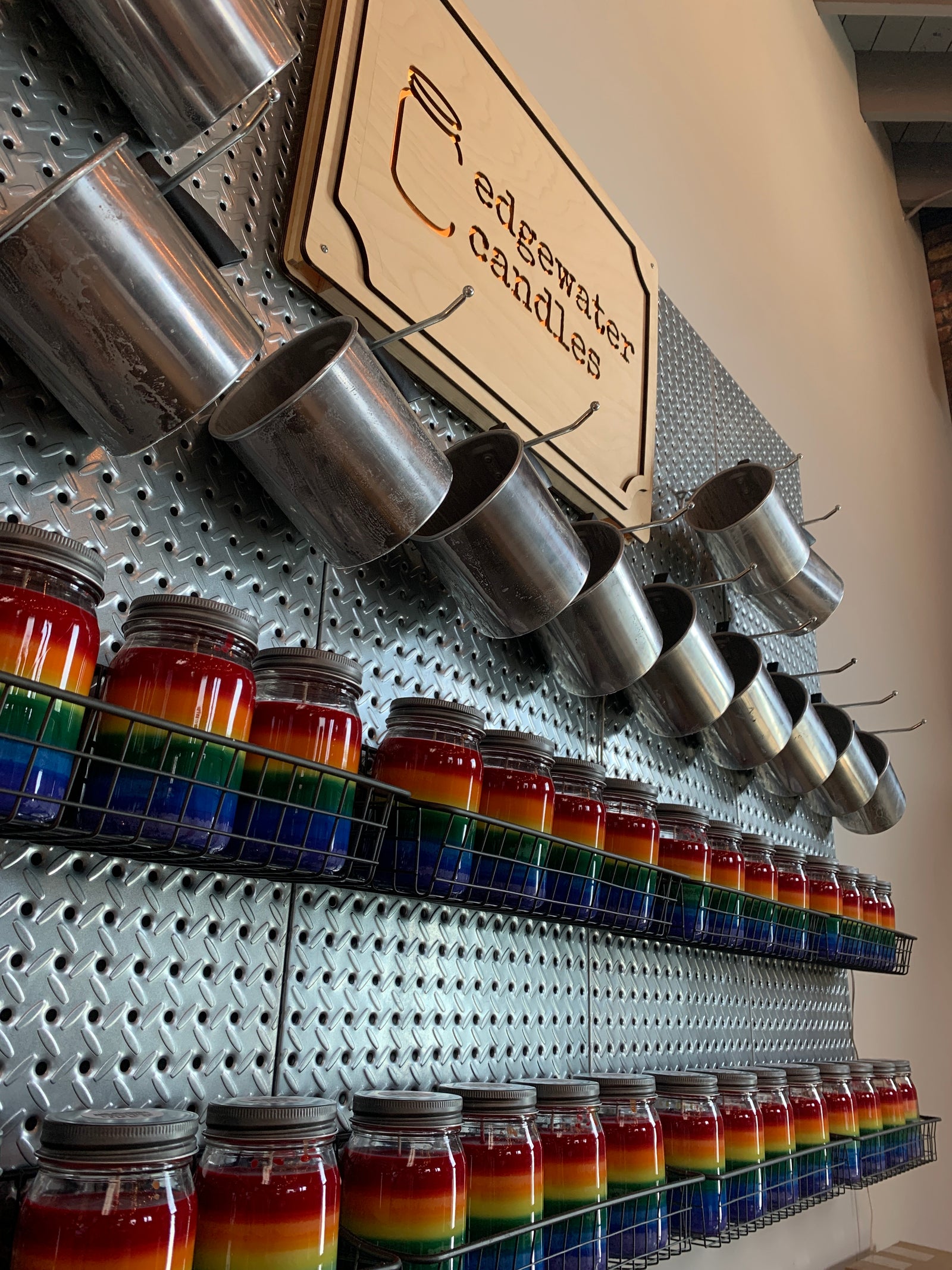 Pride Rainbow Layered Candles 2020