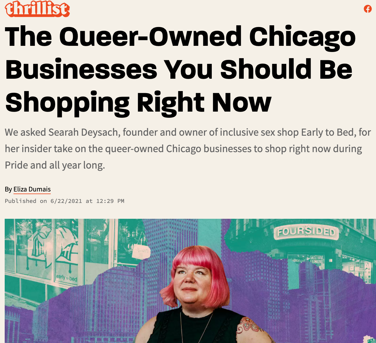 Searah Deysach of Early to Bed for Thrillist: Edgewater Candles is a Queer Owned Business You Should Be Shopping