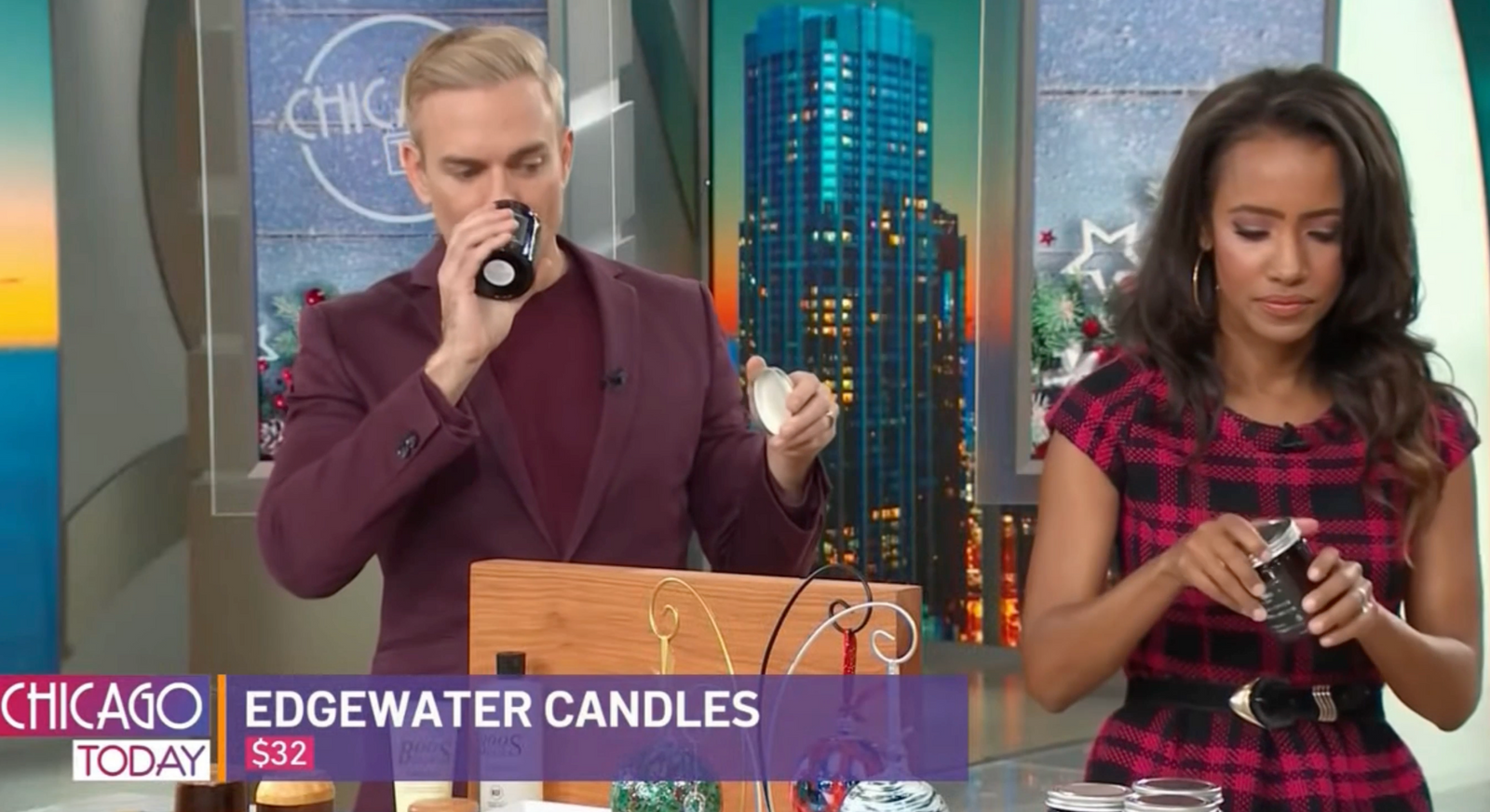 NBC 5 Chicago Today features Edgewater Candles