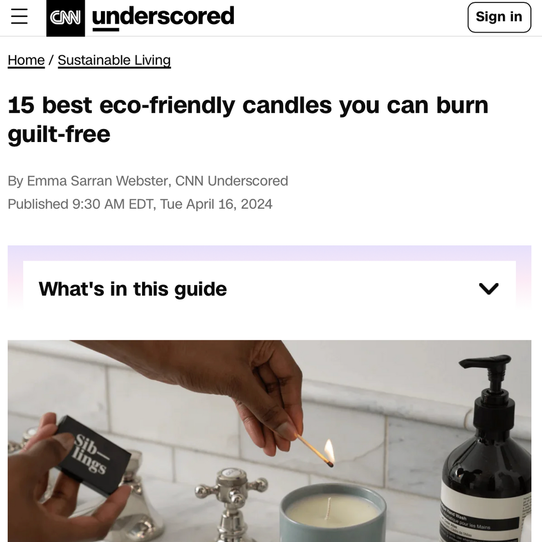 EC on CNN! Tomato Leaf highlighted in their eco-friendly candles spotlight.