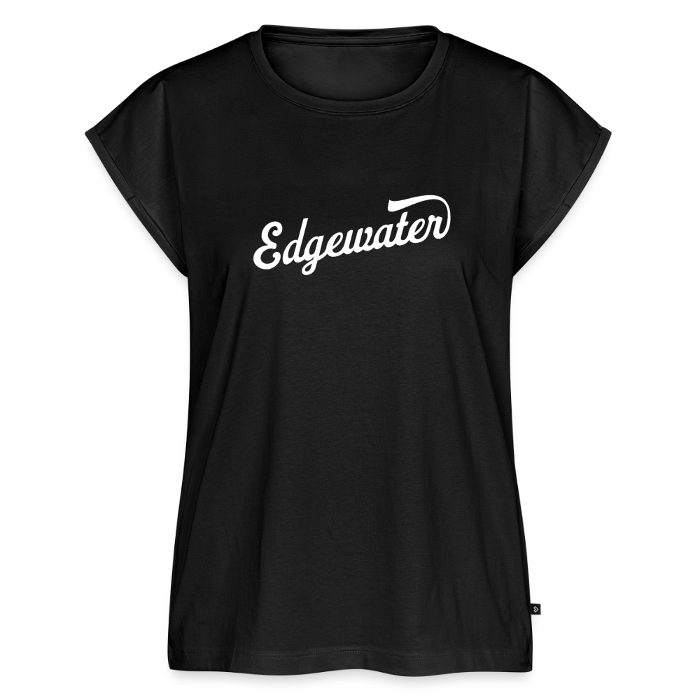 Women's Roll Cuff Edgewater T-Shirt - black