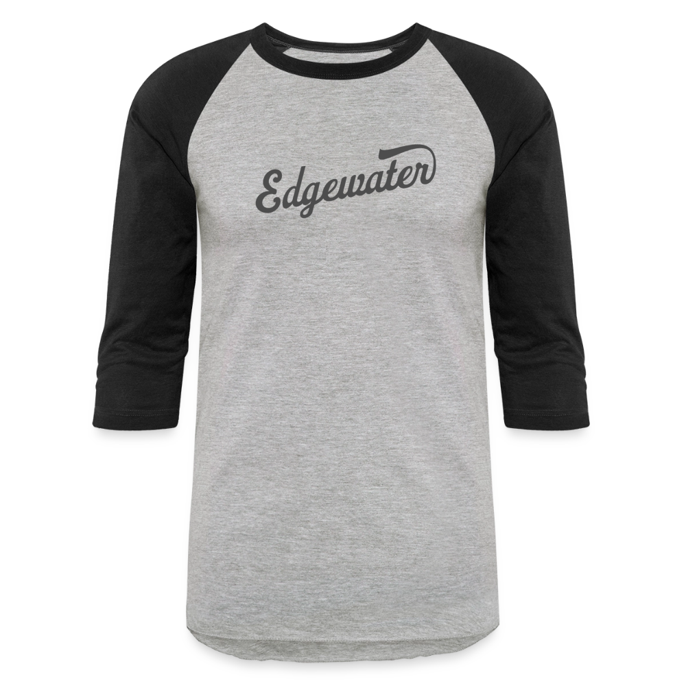 Edgewater Baseball T-Shirt - heather gray/black
