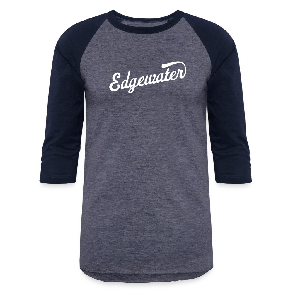 Edgewater Baseball T-Shirt - heather blue/navy