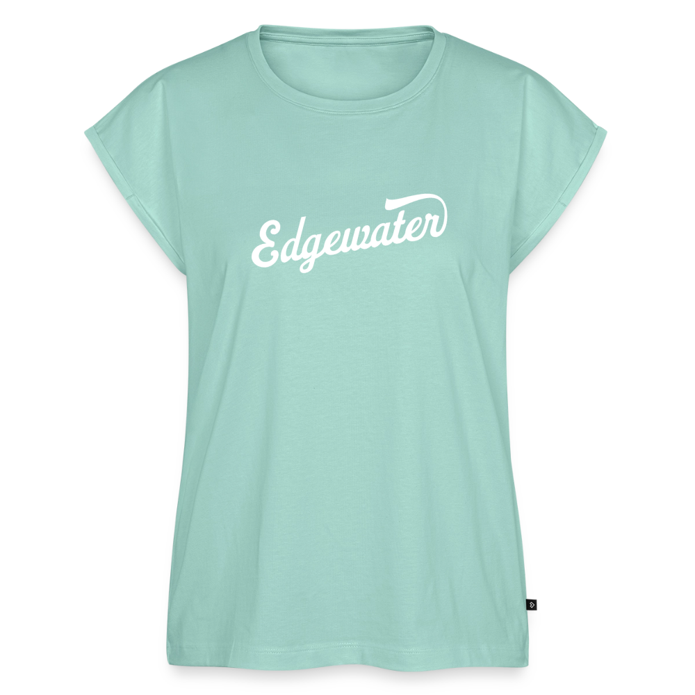 Women's Roll Cuff Edgewater T-Shirt - mint