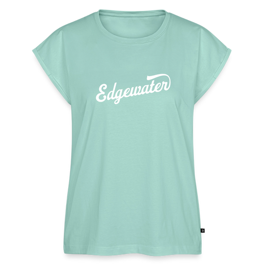 Women's Roll Cuff Edgewater T-Shirt - mint