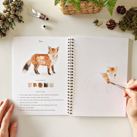 Watercolor Workbook Woodland