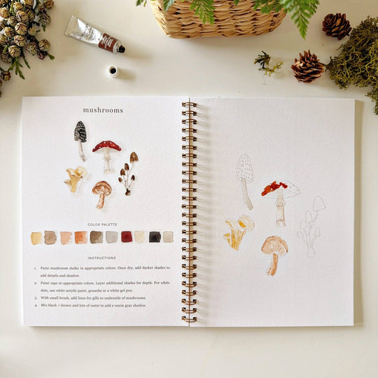 Watercolor Workbook Woodland