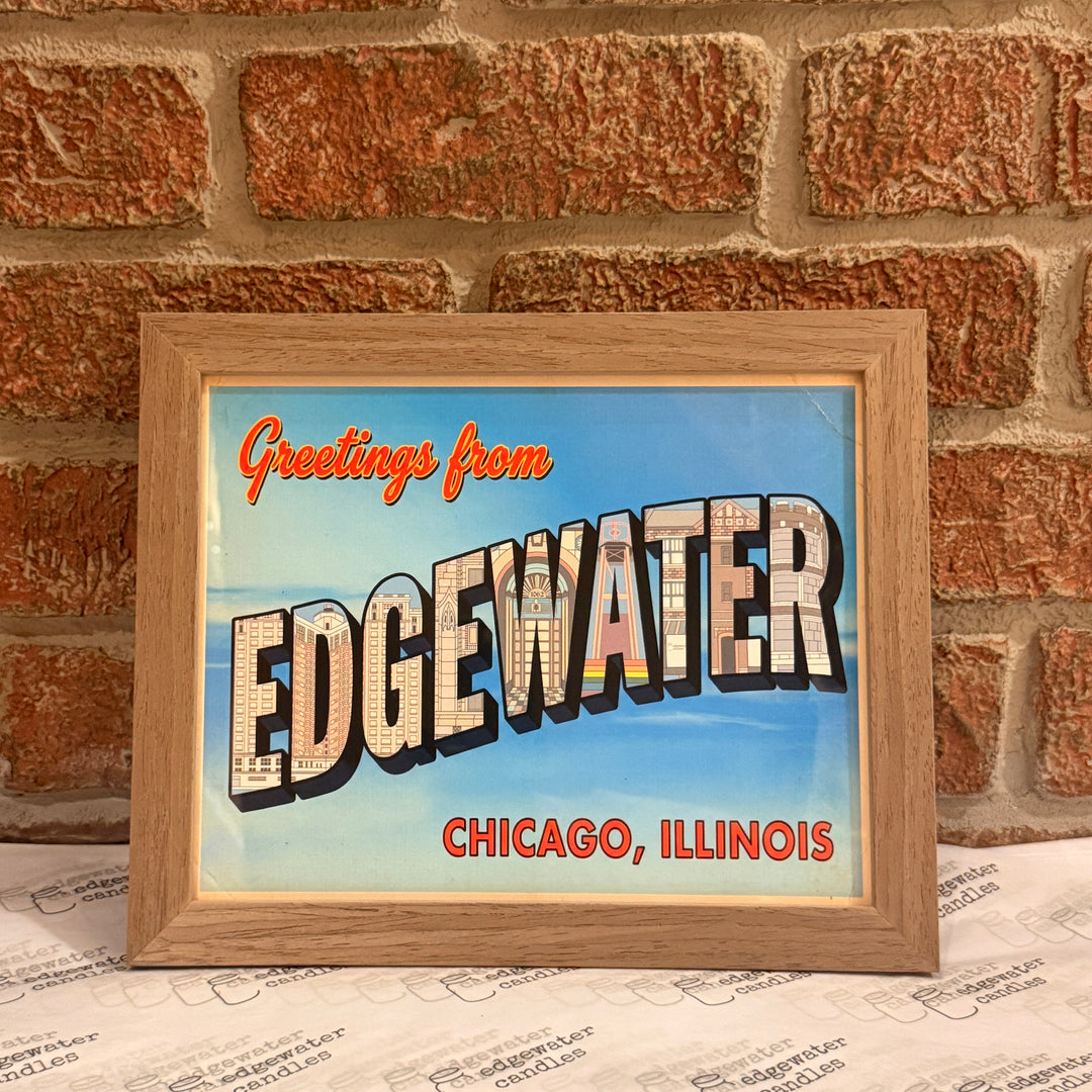 Greetings from Edgewater Print 8x10 Framed
