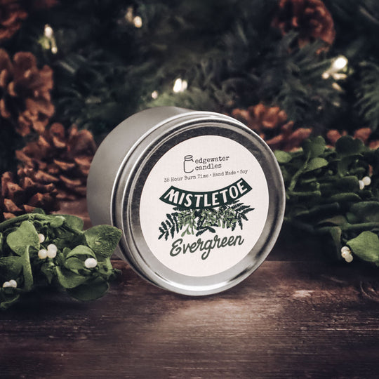 Travel Tin - Mistletoe Evergreen