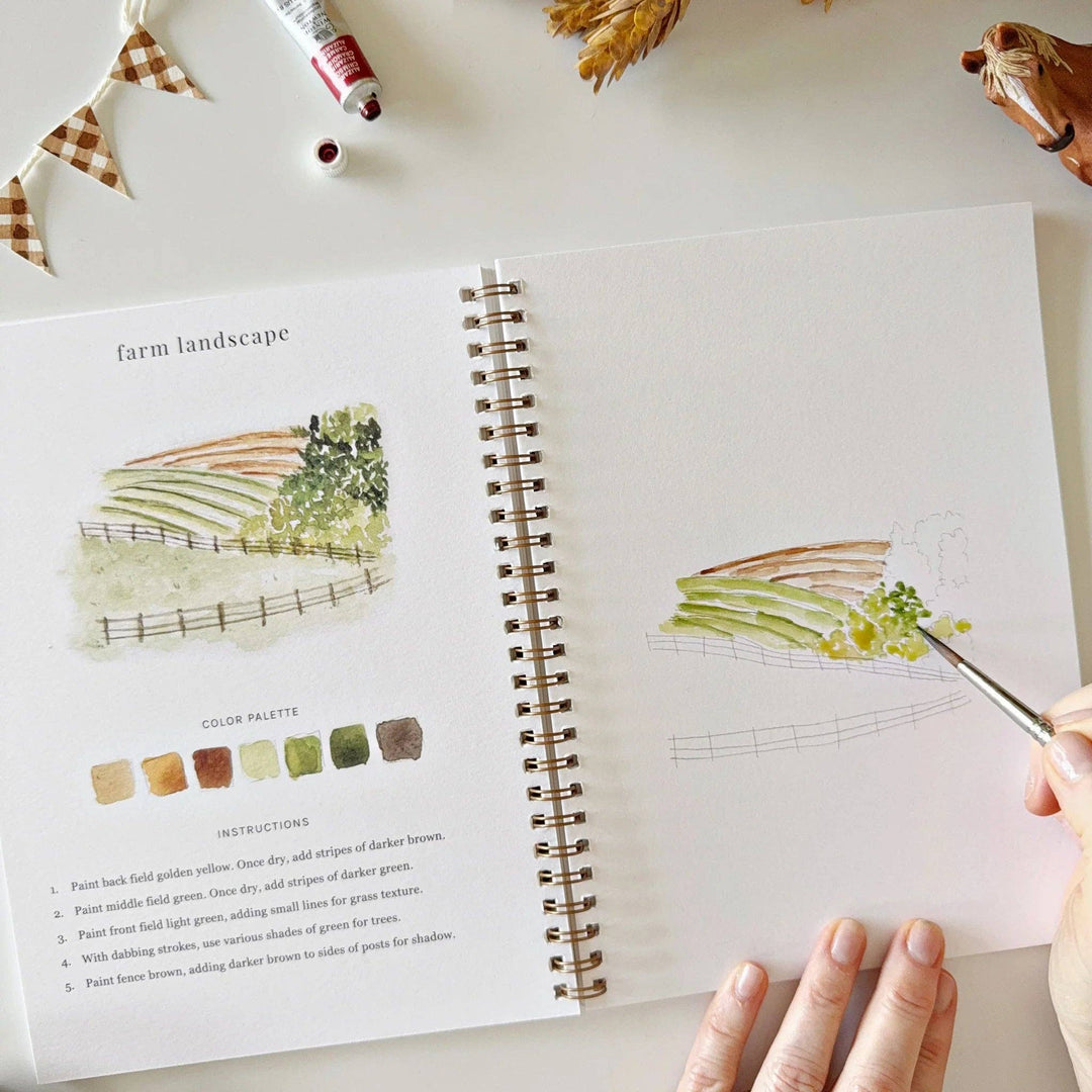 Watercolor Workbook Farm