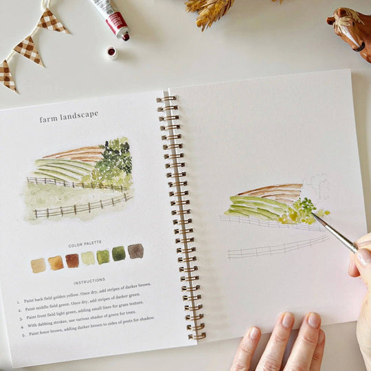Watercolor Workbook Farm