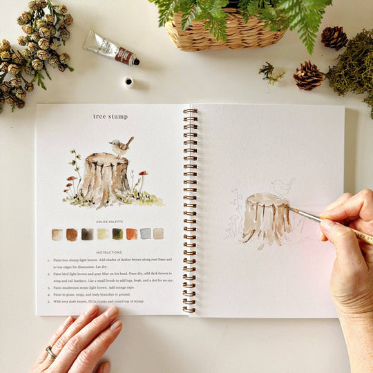 Watercolor Workbook Woodland