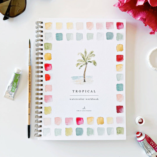 Watercolor Workbook Tropical