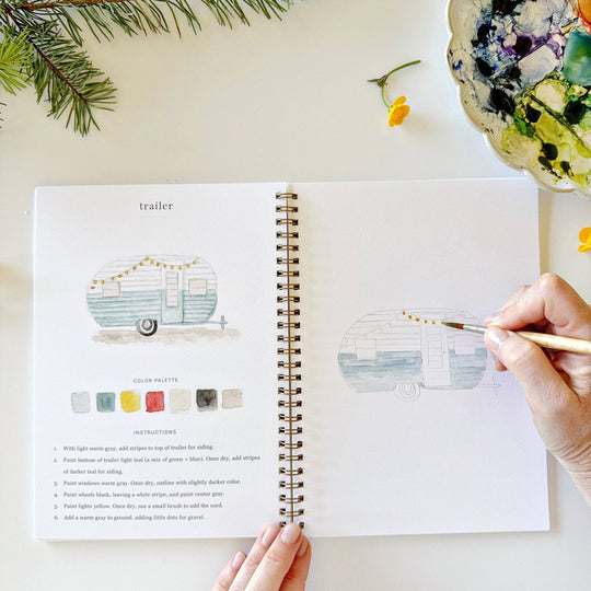 Watercolor Workbook Camping