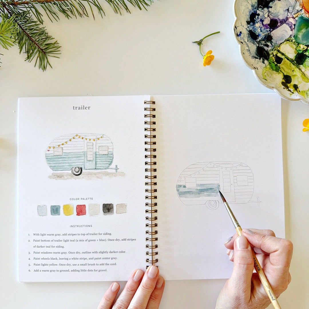 Watercolor Workbook Camping