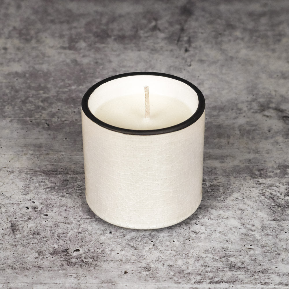 Linen Ceramic Candle - Palo Santo
