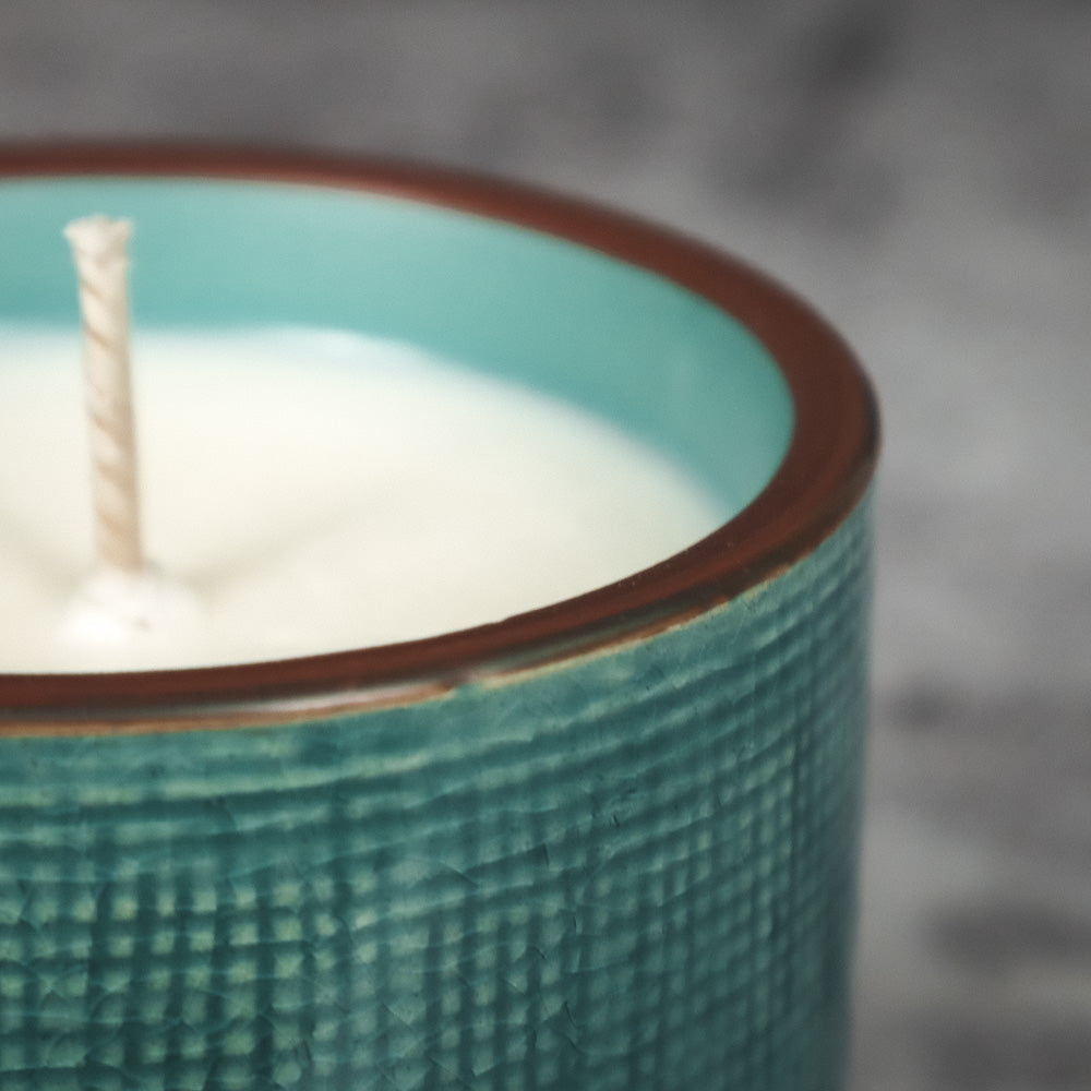 Linen Ceramic Candle - Wood Sage Sea Salt